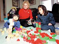 Dr. Mary with daughters, Stephanie and Nikaila